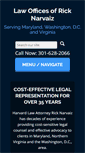 Mobile Screenshot of narvaizlaw.com