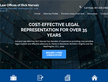 Tablet Screenshot of narvaizlaw.com